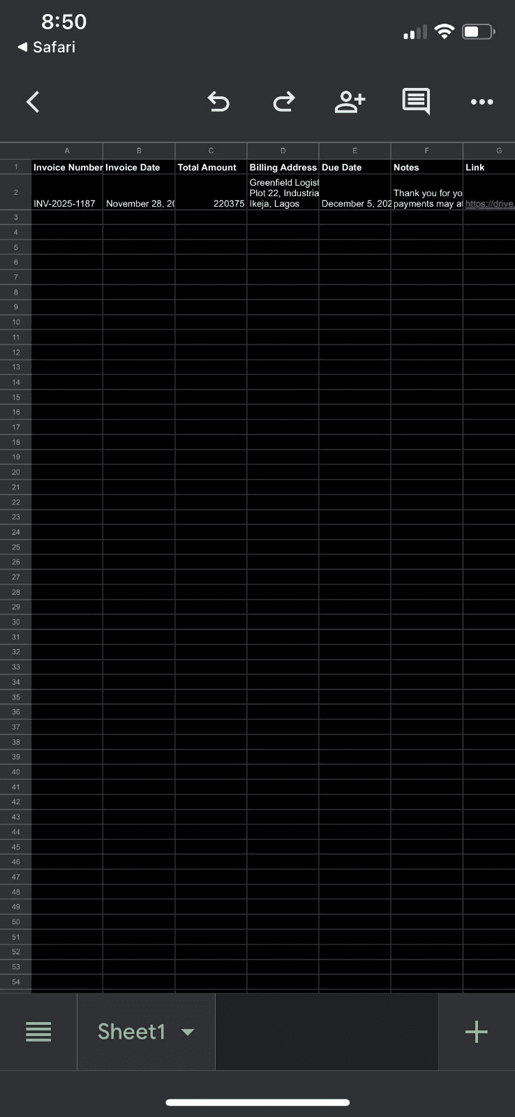 Smart Invoice & Payment Tracker screenshot