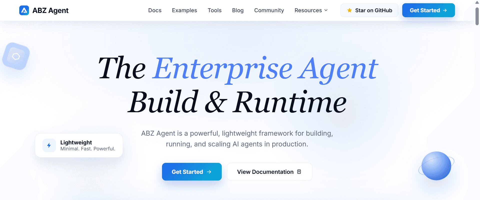ABZ Agent SDK screenshot