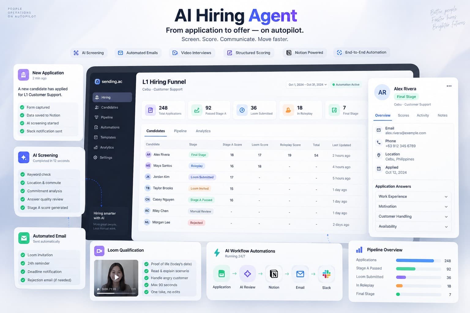 AI Hiring Agent screenshot