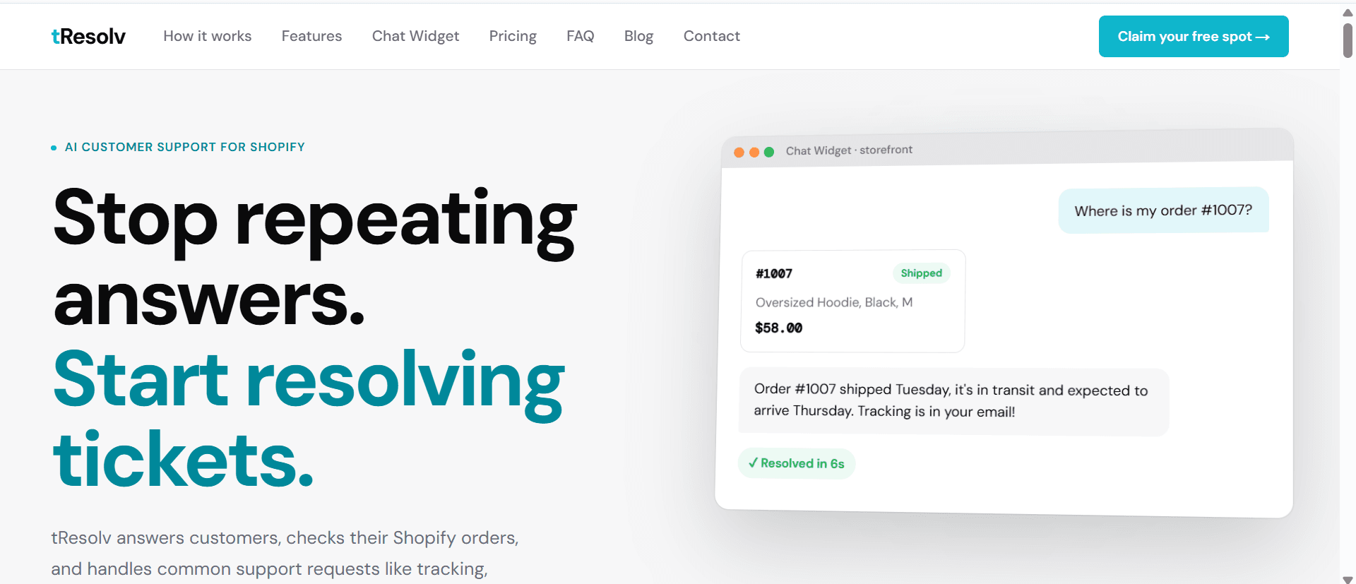 tResolv screenshot