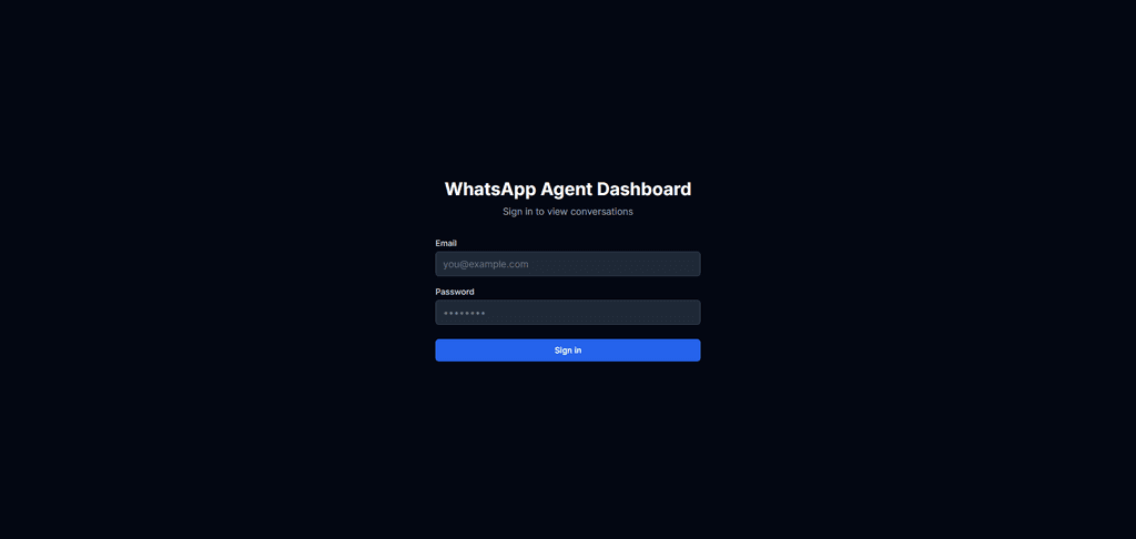 AI WhatsApp Command Center screenshot